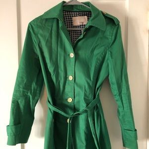 Banana Republic Green Lightweight Jacket with belt M